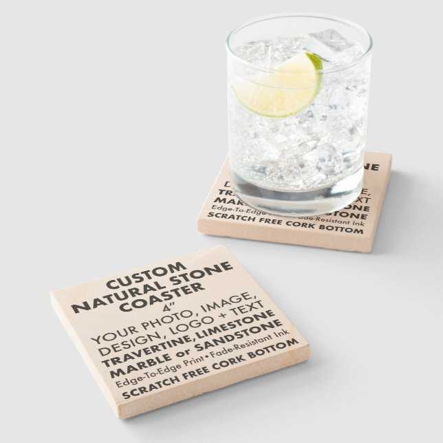 Porta-copo De Pedra Porta copos de Sandstone Natural Personalizada Per (Lateral)