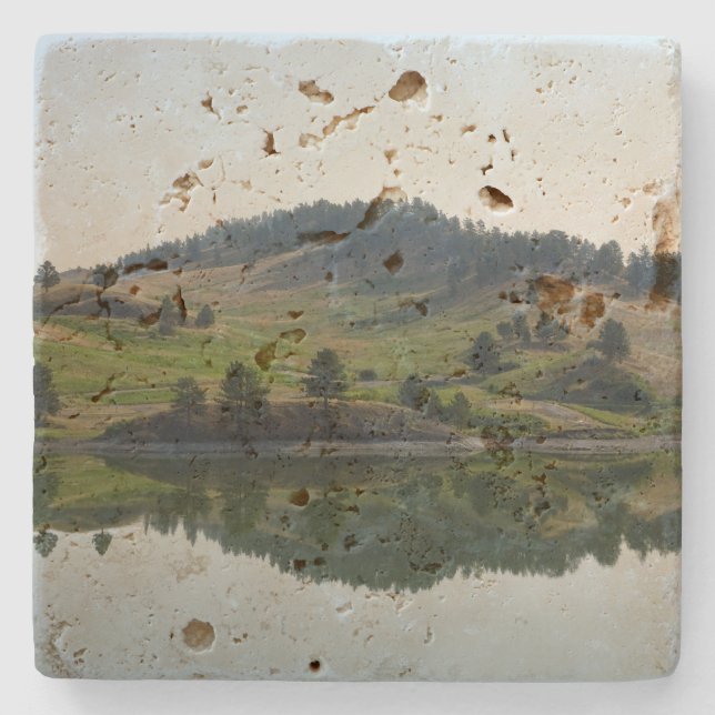 Porta-copo De Pedra Porta copos do lago paw de urso (Frente)