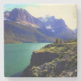 Porta-copo De Pedra Porta copos do parque nacional de geleira