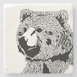 Porta-copo De Pedra Porta copos do urso