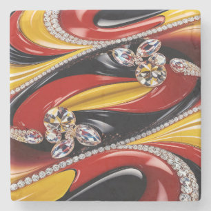 Porta-copo De Pedra Porta copos especial de pedra com cores belgas