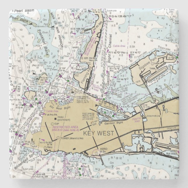 Porta-copo De Pedra Porta copos_FL_keywest (Frente)