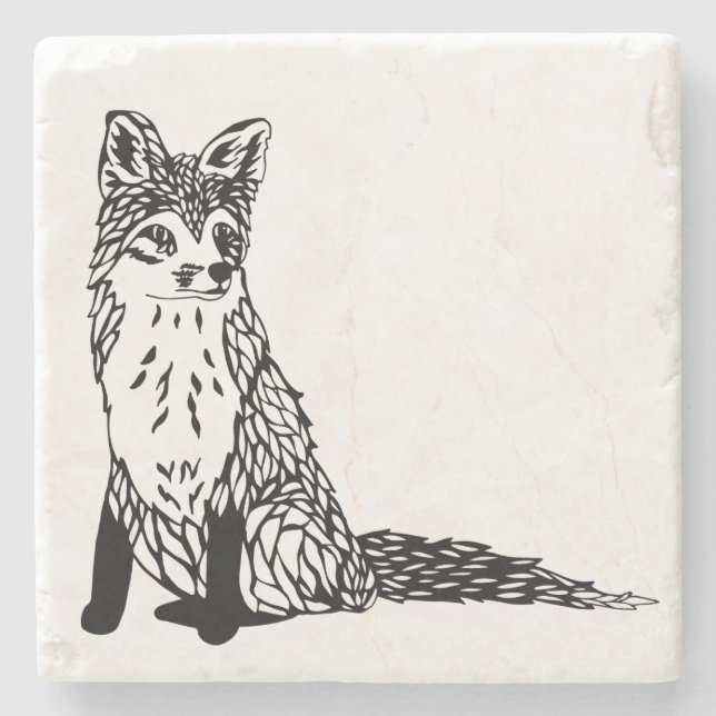 Porta-copo De Pedra Porta copos Foxy (Frente)