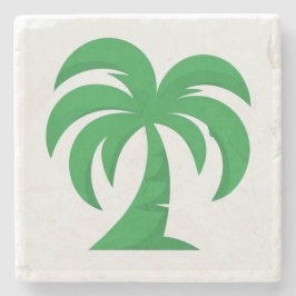 Porta-copo De Pedra Porta copos Geométrica Verde