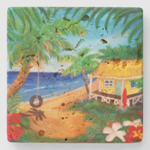 Porta-copo De Pedra Porta copos havaiana tropical do balanço do ocean
