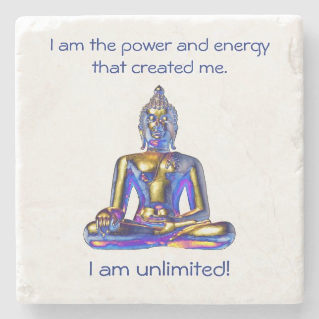 Porta-copo De Pedra Porta copos Inspiradora - Seja você (Frente)