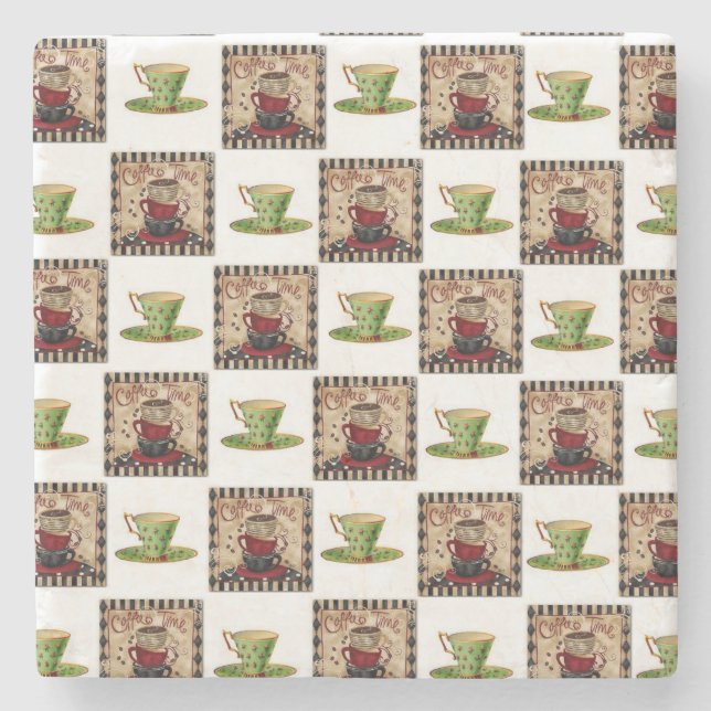 Porta-copo De Pedra Porta copos Marble Stone (Frente)