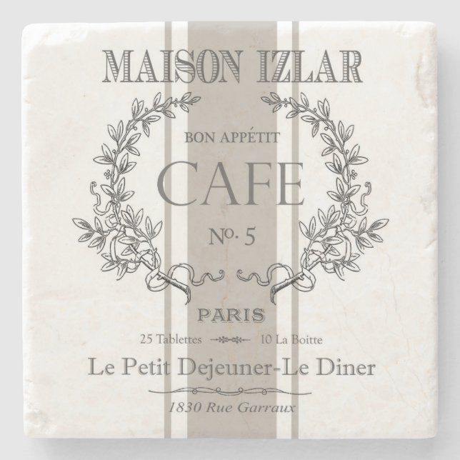 Porta-copo De Pedra Porta copos Marble Stone (Frente)