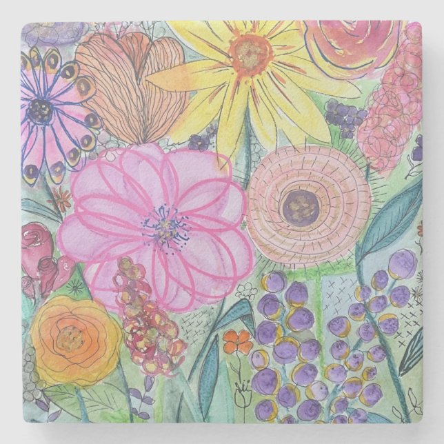 Porta-copo De Pedra Porta copos Marble Stone (Frente)