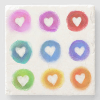 Porta-copo De Pedra Porta copos mármore com imagens quadradas