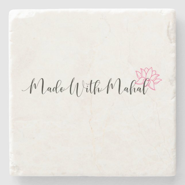 Porta-copo De Pedra Porta copos MWM Marble (Frente)