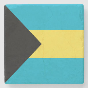 Porta-copo De Pedra Porta copos Patriótica Bahamian Flag