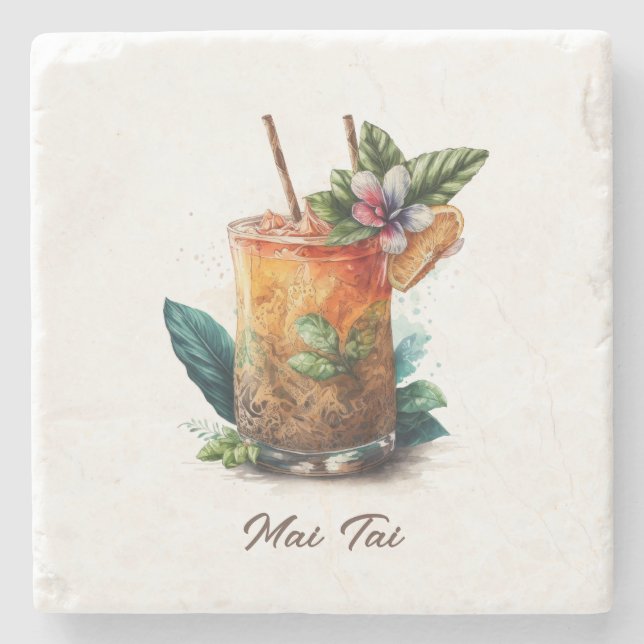 Porta-copo De Pedra Porta copos, Pedra - Mai Tai (Frente)