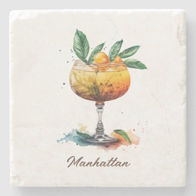 Porta-copo De Pedra Porta copos, Pedra - Manhattan (Frente)