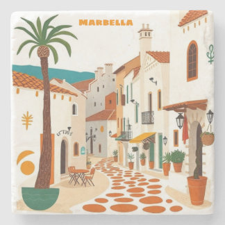 Porta-copo De Pedra Porta copos Pedra Marbella City Bar Home Decor