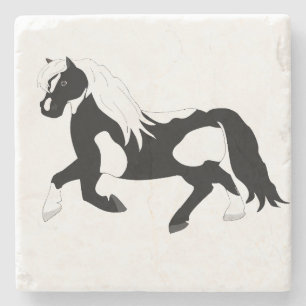 Porta-copo De Pedra Porta copos Pinto Pony Stone