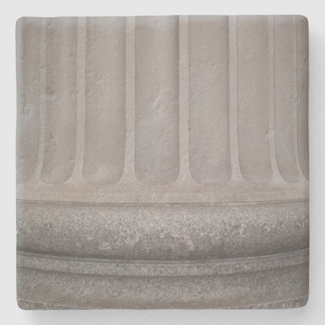 Porta-copo De Pedra Porta copos Quadrada de Textura de Coluna Concreta (Frente)