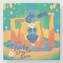 Porta copos Rimba Raya Orangutan Reserve Stone