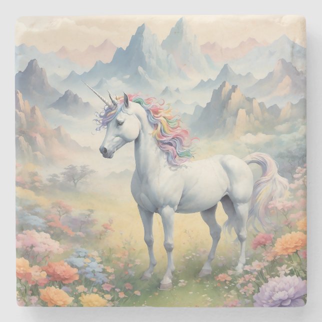 Porta-copo De Pedra Porta copos Unicorn Stone (Frente)