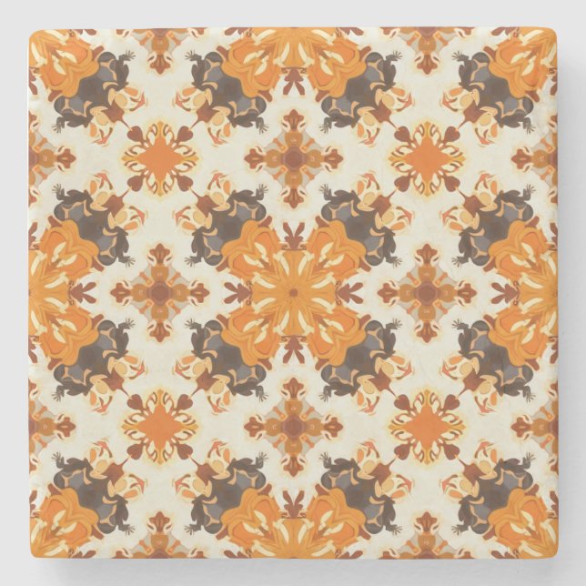 Porta-copo De Pedra Portas copos com designs de Ação de Graças (Frente)