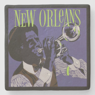Porta-copo De Pedra portas copos de New Orleans Music Stone