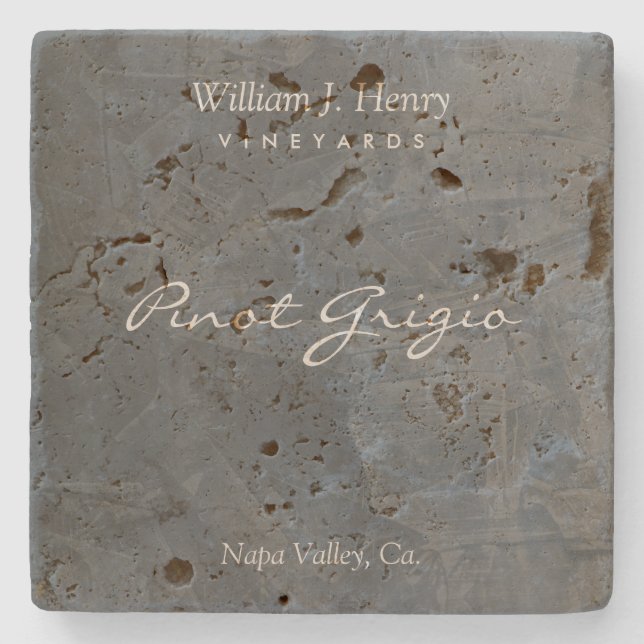 Porta-copo De Pedra Portas copos De Vinho De Traço Personalizáveis (Frente)
