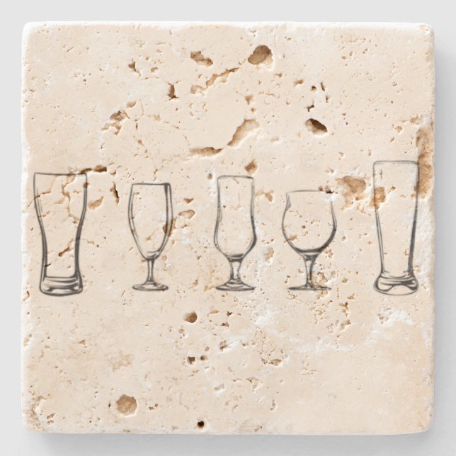 Porta-copo De Pedra Portas copos do bar (Frente)