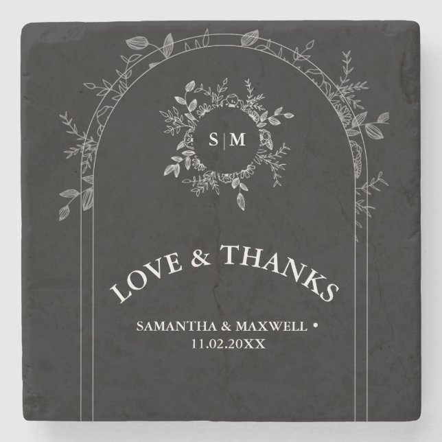 Porta-copo De Pedra Portas copos Negras de Luxo Clássico (Frente)
