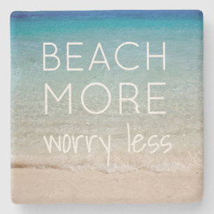 Porta-copo De Pedra Portas copos temáticos da praia com foto do ocean