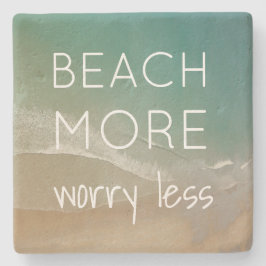 Porta-copo De Pedra Portas copos temáticos da praia com foto do oceano