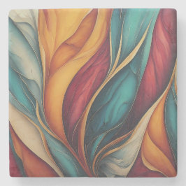 Porta-copo De Pedra Portas copos vibrantes. Um salto de cor na mesa.