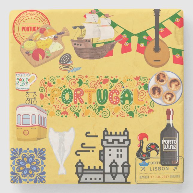 Porta-copo De Pedra Portugal (Frente)