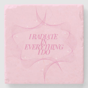 Porta-copo De Pedra Positivo, Espiritual, Inspirador, Motivacional 