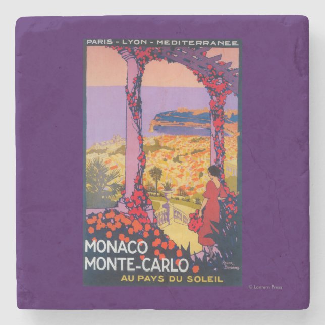 Porta-copo De Pedra Poster do promocional do viagem (Frente)