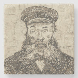 Porta-copo De Pedra Postman Joseph Roulin (Sepia Sketch) (por van Gogh