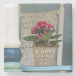 Porta-copo De Pedra Pote da Flor do Mercado - Vinha de Martha