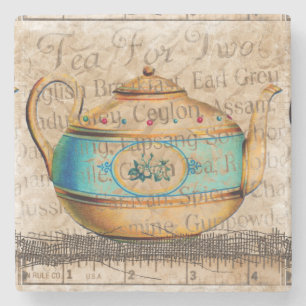 Porta-copo De Pedra Pote de chá antigo