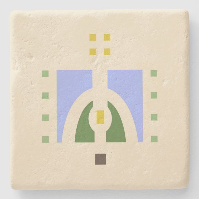 Porta-copo De Pedra "Prado adoptivo " de Helen (Frente)