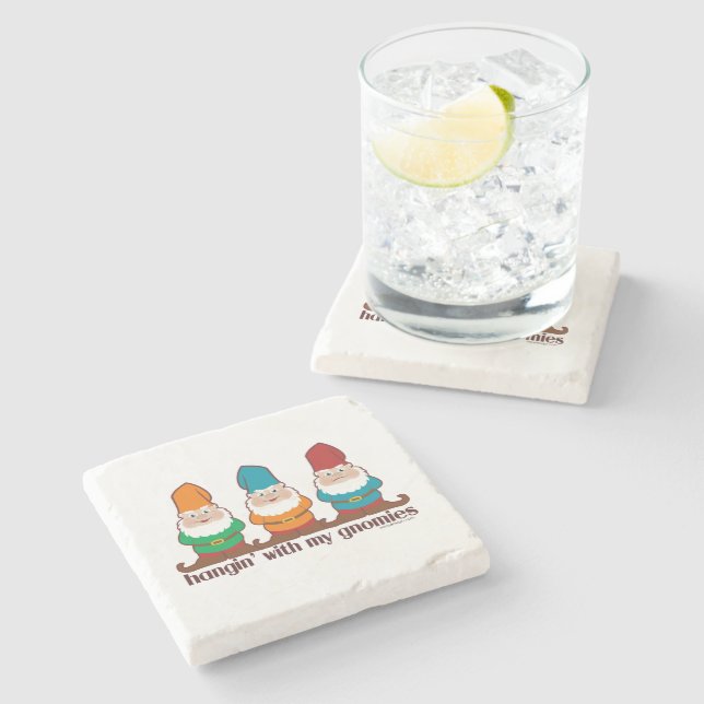 Porta-copo De Pedra Prendendo Com Meus Gnomos (Lateral)