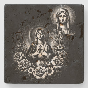 Porta-copo De Pedra Presente da Fé Católica Cristã Católica Santa Mari