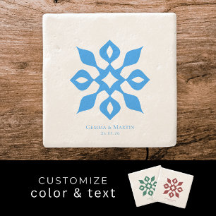 Porta-copo De Pedra Presente de Aniversário de Casamento Mediterrâneo 