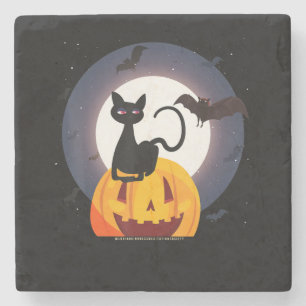 Porta-copo De Pedra Presente de aranha Pumpkin Preto De Gato Hallowe