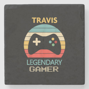 Porta-copo De Pedra Presente de Nome Travis - Gamer Legendário Persona