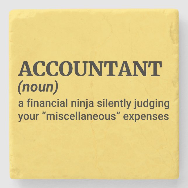 Porta-copo De Pedra Presente financeiro Quirky (Frente)