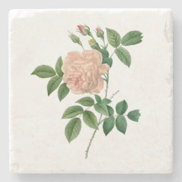 Porta-copo De Pedra Presente Mãe Amiga do Vintage Rosa da Flor Vintage