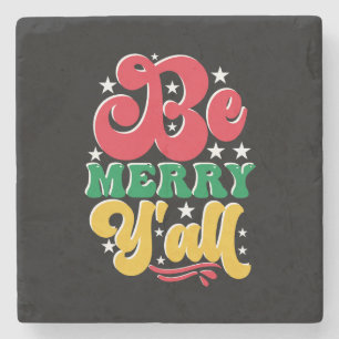 Porta-copo De Pedra Presente Xmas Seja Feliz Yall