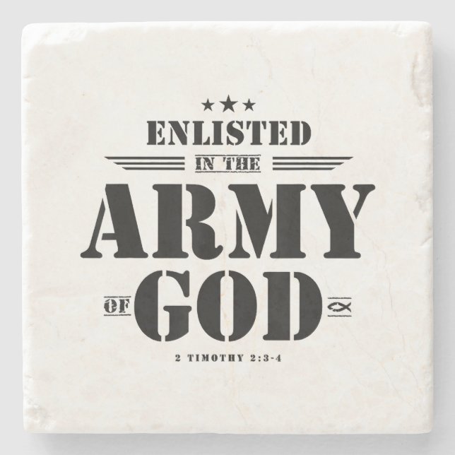 Porta-copo De Pedra Presentes cristãos Escrituras versais da bíblia re (Frente)