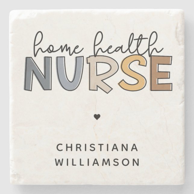 Porta-copo De Pedra Presentes de Apreciação de Enfermeiro Doméstico Pe (Frente)