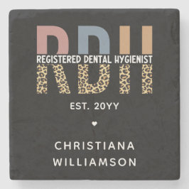 Porta-copo De Pedra Presentes de Higienista Dental Registrados de RDH 