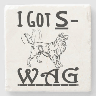 Porta-copo De Pedra Presentes Swag - Eu tenho Swagg - Sacudir o rabo d